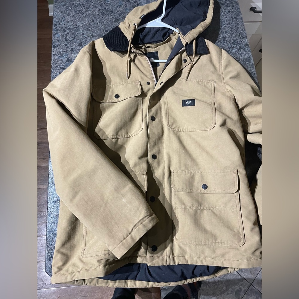 Vans insulated jacket with removable hood